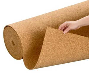 Rollenkork Korkplatten Trittschall-Dämmung Kork-Unterlage (10m²) 4mm x 1 x 10 m - Bild 1 von 4