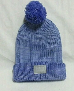 NEW  UNDER ARMOUR PURPLE W/ Silver Flex on Cuff  POM POM BEANEE  - Picture 1 of 3