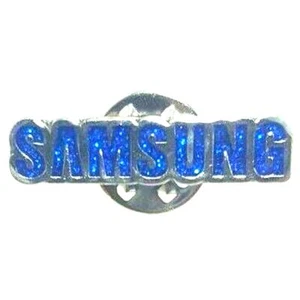 Samsung Galaxy Lapel Tack Pin Silver Glitter Blue New Advertising Collectable - Picture 1 of 3