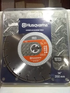 Husqvarna 14" FR3 Silver Diamond Blade Fire & Rescue 542777184 Nos - Picture 1 of 7
