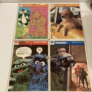 Vtg Whitman 1970s Sesame Street, Tweety, Benji, Black Hole-4 Puzzles - Picture 1 of 6
