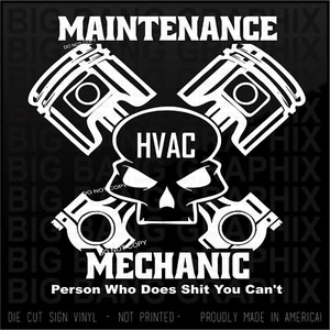 HVAC Maintenance Mechanic Decal Sticker Joke Jedi Master Badass Diesel Truck 4x4 - Bild 1 von 4