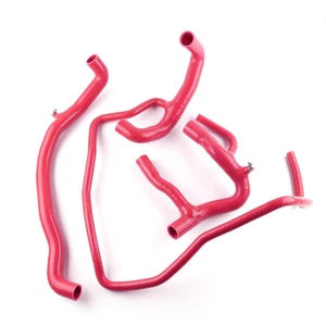 For 1998-2007 Land Rover Defender 2.5 TD5 Silicone Radiator Water Hose Kit red - Picture 1 of 7