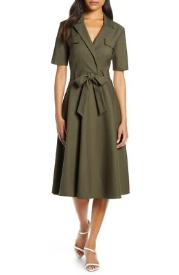 Women's Mark & James By Badgley Mischka Shirtdress, Size 8 12 - Green - Image 1 of 4