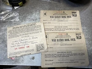 WWII War Ration Books and Application 1943 - Picture 1 of 11