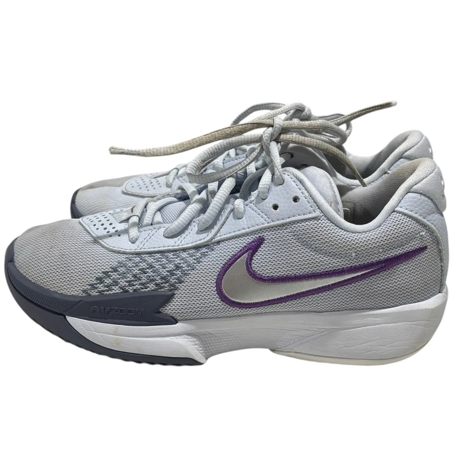 Nike Air Zoom G.T. Zapatillas deportivas Cut Academy de baloncesto gris púrpura talla 7 Foto 1 de 4