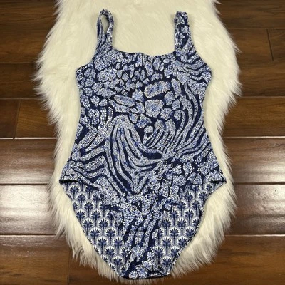 Tommy Bahama Women's Size 14 Playa Brava Lace Back Reversible One Piece Swimsuit - Image 1 of 4