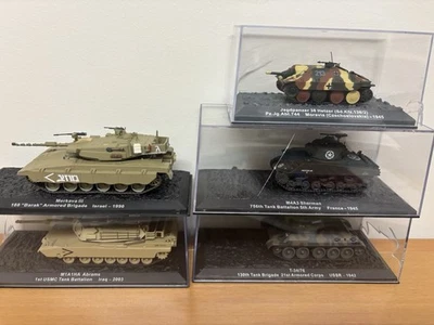Lotto carri armati 1/72 De Agostini: Abrams-Sherman T34/76-MerkavaIII-Jagdpanzer - Immagine 1 di 4