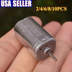 2~10x DC 6V-12V Rotore 6 Poli Mini 18MM*18MM Quadrato Grande Coppia Motore Doppio Albero - Foto 1 di 16