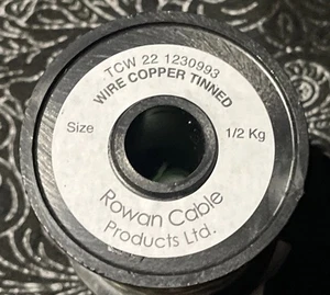 Rawan Cable Tinned Copper Fuse Wire 500g SWG 22 0.711mm - Picture 1 of 2