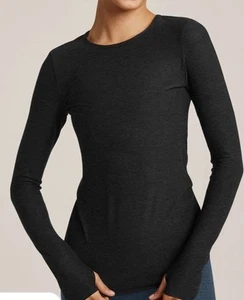 Beyond Yoga Featherweight Classic Crew Pullover Long Sleeve Dark Night XL NWT! - Picture 1 of 3
