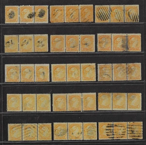 Canada — Lot of 45 Stamps — 1870-89, Queen Victoria Issues #35 (1 ¢) Ref. 1002 - Picture 1 of 2