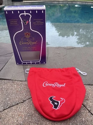 Crown Royal NFL 2025 Season Texans Bag And Box ONLY Red Jersey Fabric - Image 1 of 4