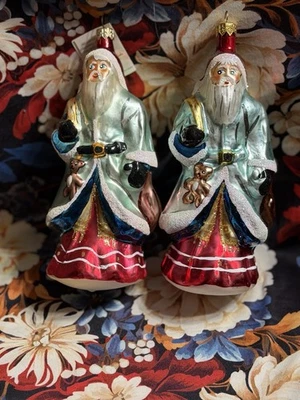 Radko PERE NOEL Santa Turquoise Robe 95-041-0 Father Christmas Ornament New - Image 1 of 4