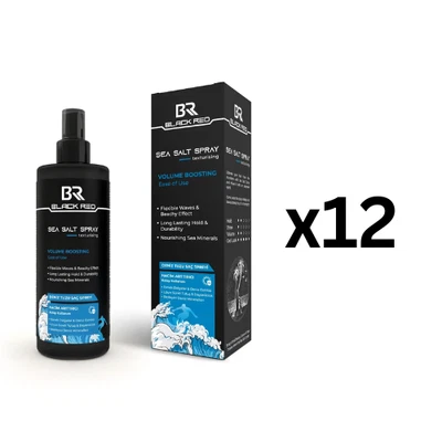 BLACK RED 12x Sea Salt Hair Spray Beach Effect UV Protection Volume Boost 200ml - Image 1 of 4