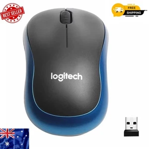 Logitech M185 Wireless Optical Mouse + USB Receiver Fit Compact PC Laptop Mouse* - Picture 1 of 6