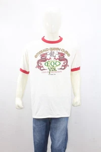 Vintage Y2K EQC Dragon Ringer T-Shirt XL Oneita PowerPro Jamaica 00s - Picture 1 of 18