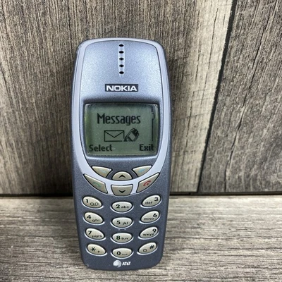 Nokia 3360 - Gris metálico (red AT&T / TDMA) raro teléfono celular Candybar Foto 1 de 4