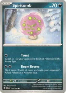 Spiritomb Scarlet & Violet Pokémon TCG 129/198 Regular Uncommon ࿊ - Picture 1 of 1