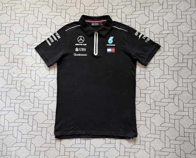 ● RARE MERCEDES AMG PETRONAS FORMULA 1 ZIPPER POLO SHIRT SIZE MEN'S ADULT M ● - Image 1 of 4