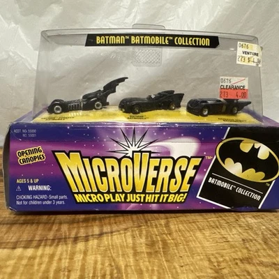 DC Microverse Batman Batmobile Collection Vehicle Set 1996 Hasbro #55001 New NIB - Image 1 of 4