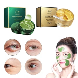 60 Pezzi Toppa Maschera Occhi Collagene Cristallo Oro Antirughe Anti Invecchiamento Tamponi Cerchio Scuro - Foto 1 di 23
