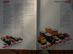 WIKING Falt-Prospekt Automodelle Programm 1985 1:87 H0 - Bild 1 von 4