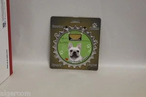 E&S Stainless BOTTLE NINJA Coaster Bottle Opener Magnet FRENCH BULLDOG New  - Picture 1 of 2