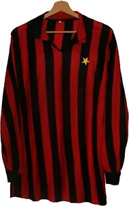 Camiseta deportiva de punto AC MILAN 1970 talla L camiseta camiseta camiseta ITALIA - Imagen 1 de 5
