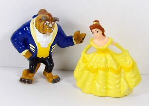 Vintage Disney Beauty & Beast Belle Figure 3" Cake Topper Toy Applause 1990's