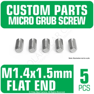 Juego de tornillos de agarre lentes de cámara anillo de enfoque reparación M1,4 x 1,5 mm extremo plano sin cabeza - Imagen 1 de 2