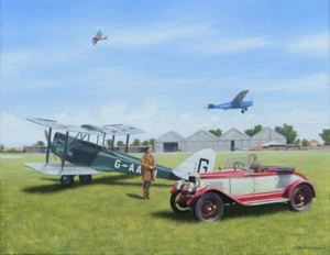 De Havilland DH.60 Gipsy Moth Amy Johnson Jason Flugzeug Aircraft Kunstdruck - Bild 1 von 1