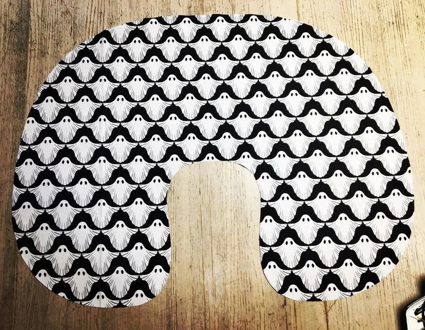 Spooky Ghosts Nursing Pillow Cover Gothic Scare Little Goblin - Image 1 of 2