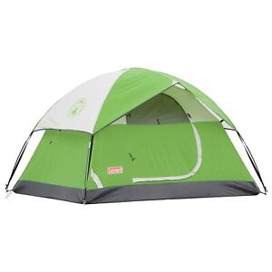 Coleman Sundome Camping Green Tents