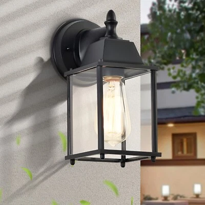 Outdoor Wall Light Fixtures 1 Pack Outdoor Lights Black porch lights - Image 1 of 4