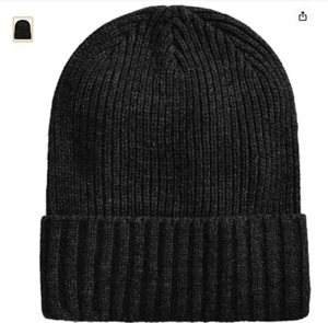 Club Room Mens Winter Knit ribbed Beanie Hat Warm Black  Designer Brand - Picture 1 of 2