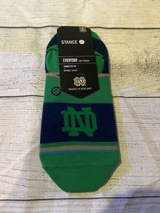 NUEVO Calcetines al Tobillo Oficiales Stance Notre Dame Dorado Verde Para Mujer Grande 9-12 - Imagen 1 de 3