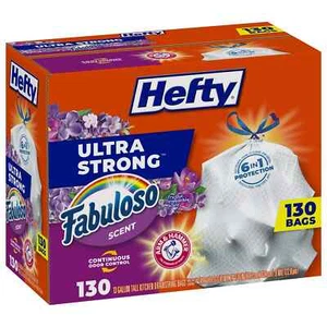 Hefty Ultra Strong Kitchen Drawstring Trash Bags, Fabuloso Scent 13 gal., 130 ct - Picture 1 of 4