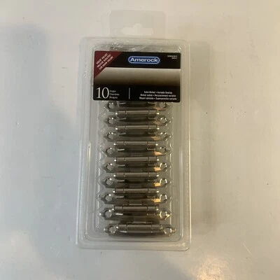 Amerock ~ 1887612 ~ Bisagras superpuestas variables ~ 10 unidades ~ Níquel satinado Foto 1 de 4