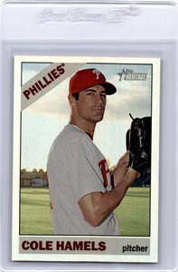 2015 Topps Heritage Chrome Retail Foil THC-490 Cole Hamels