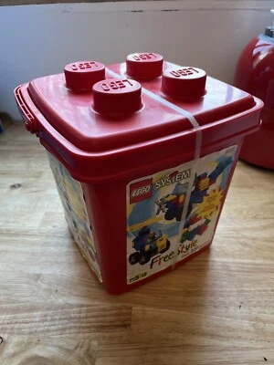 Lego 4055 com armazenamento em bloco empilhável vermelho - Novo estoque antigo! SELADO! - Imagem 1 de 4