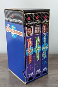 The Martian Chronicles 1989 3 Tape SciFi Aliens VHS Set Ray Bradburys Vintage - Picture 1 of 6