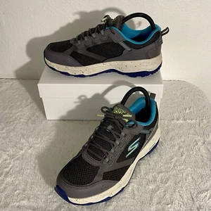 Skechers Go Run Trail Altitude Shoes Women’s Size 8 Water Repellent Gray Black - Picture 1 of 11