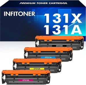 131X 131A Wielopak Kaseta z tonerem kompatybilna z kolorowym urządzeniem wielofunkcyjnym HP Laserjet Pro 200 - Zdjęcie 1 z 5