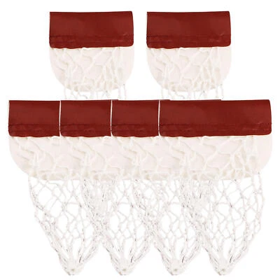 Conjunto de bolsos de rede de mesa de sinuca de couro 6 peças bolsa de bola de bilhar de substituição - Imagem 1 de 4