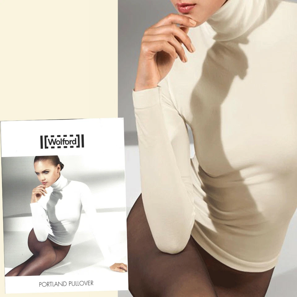 Wolford Portland • L • ecrue ... samtig weiches Basic in nahtlosem Feinstrick