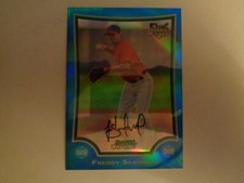 2009 Bowman Chrome Refractor Freddy Sandoval Card #216 Serial #60/150