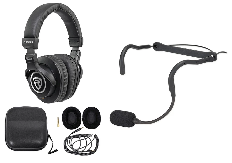 Samson QEX Fitness Headset Microphone Mic++Case+Headphones For Yoga/Spin/Pilates - Image 1 of 4