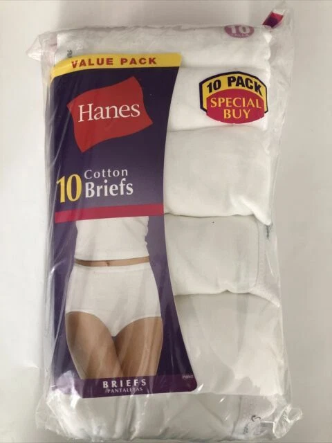 Hanes PW40WH Cotton Briefs Panties