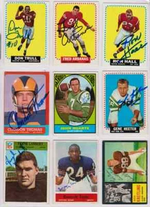 SIGNED RON HALL 1964 TOPPS FOOTBALL CARD AUTOGRAPHED - BOSTON PATRIOTS - Picture 1 of 2